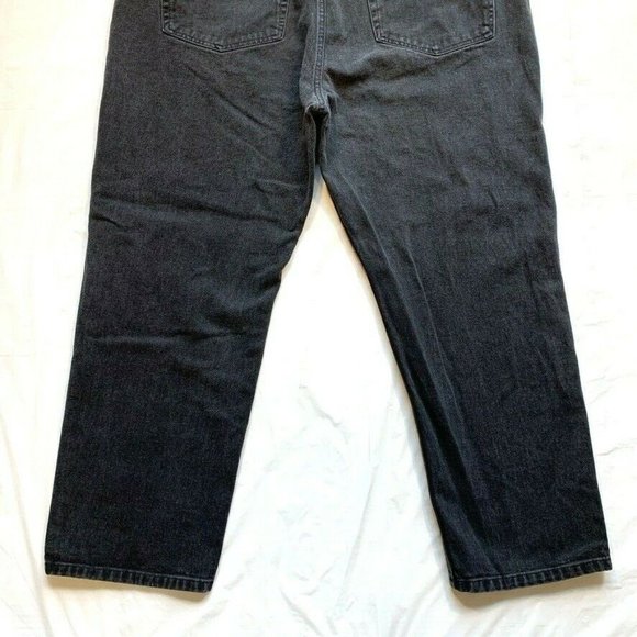 Vintage Polo Ralph Lauren RL Jean Big Jeans Mens 42x30 Banner Relaxed Black NEW - Picture 7 of 12